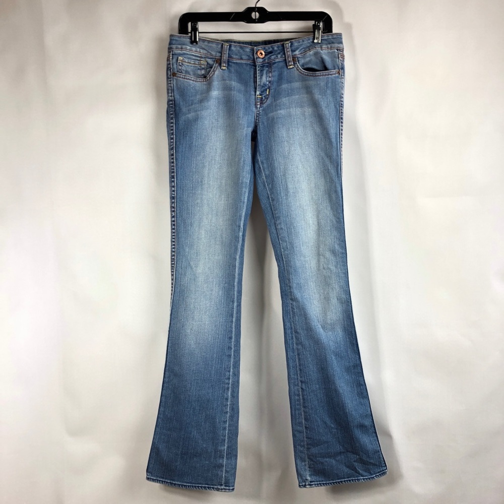 Buffalo (Pink) Low Rise Stretch Boot Cut Jeans